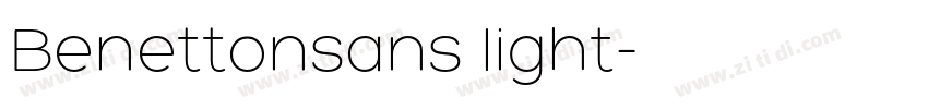 Benettonsans light字体转换